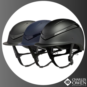 Casque D'équitation Charles Owen Luna, Noir, Taille 58 Cm (7 1/8) - Occasion
